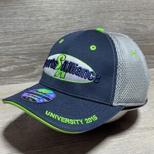 Pukka Sports Alliance University 2015 A-Flex Hat L/XL‎ Blue Gray Mesh Cap NWT